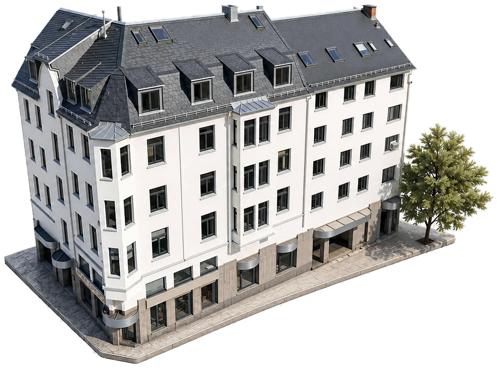 Visualisierung des Gebäudes CORNER 36